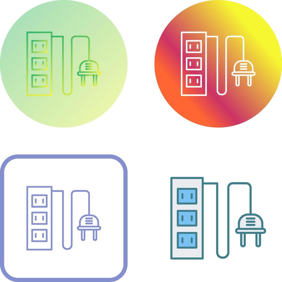 Power Socket Icon Design vector