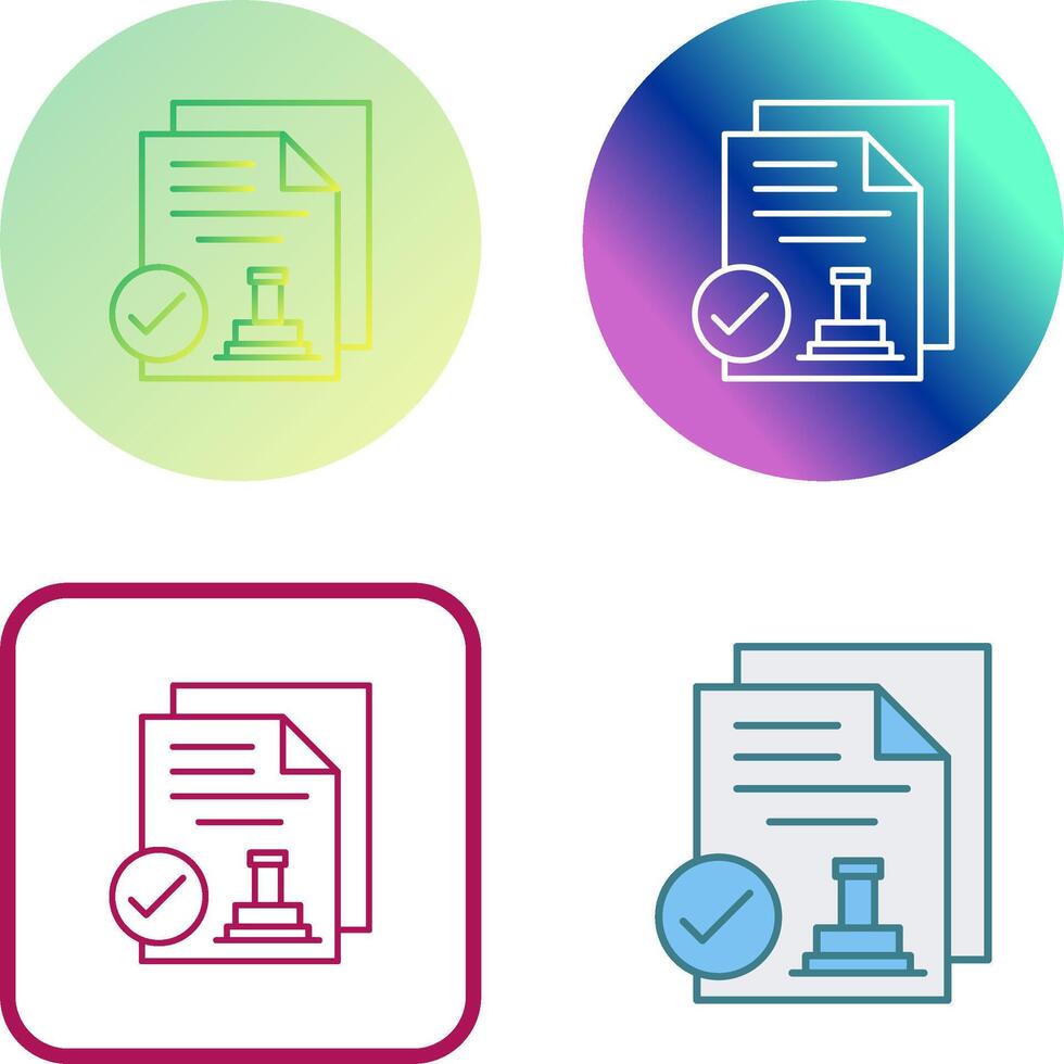 Approved Icon Design vector