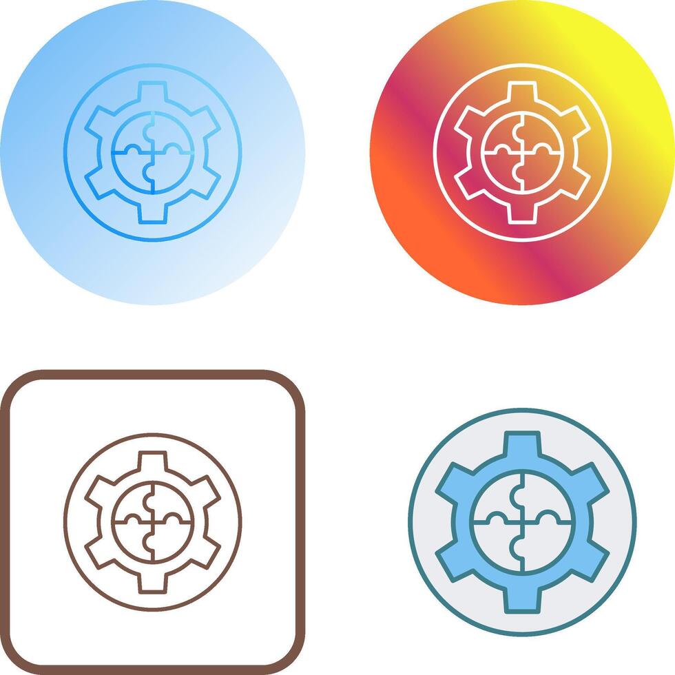 Solution Icon Design vector