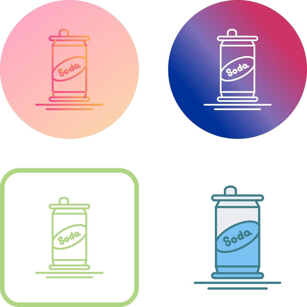 Soda Can Icon Design vector