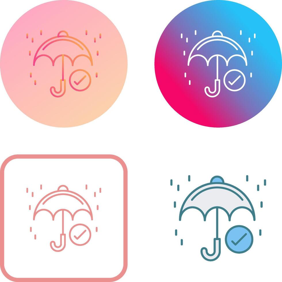 Keep Dry Icon Design vector
