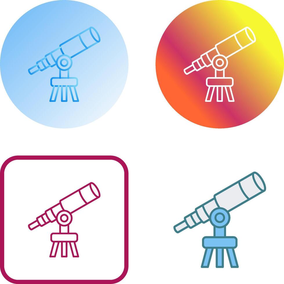 Telescope Icon Design vector