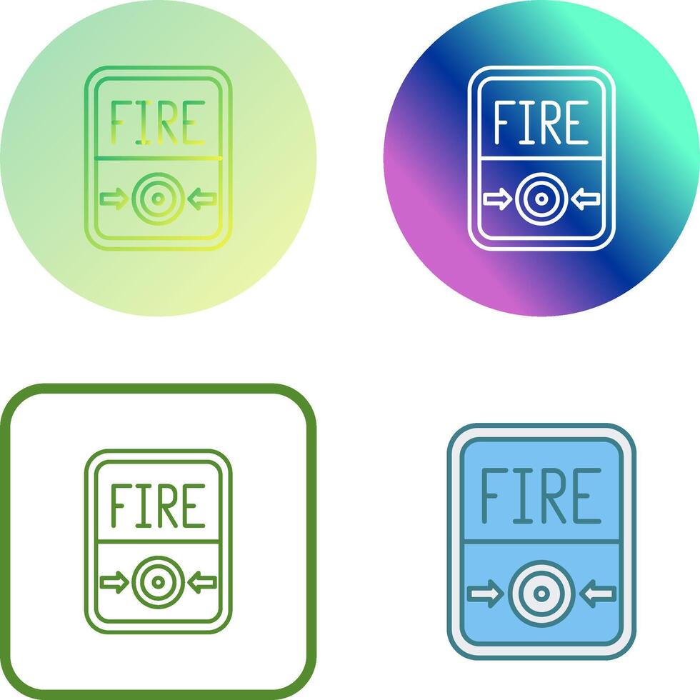 Fire Button Icon Design vector