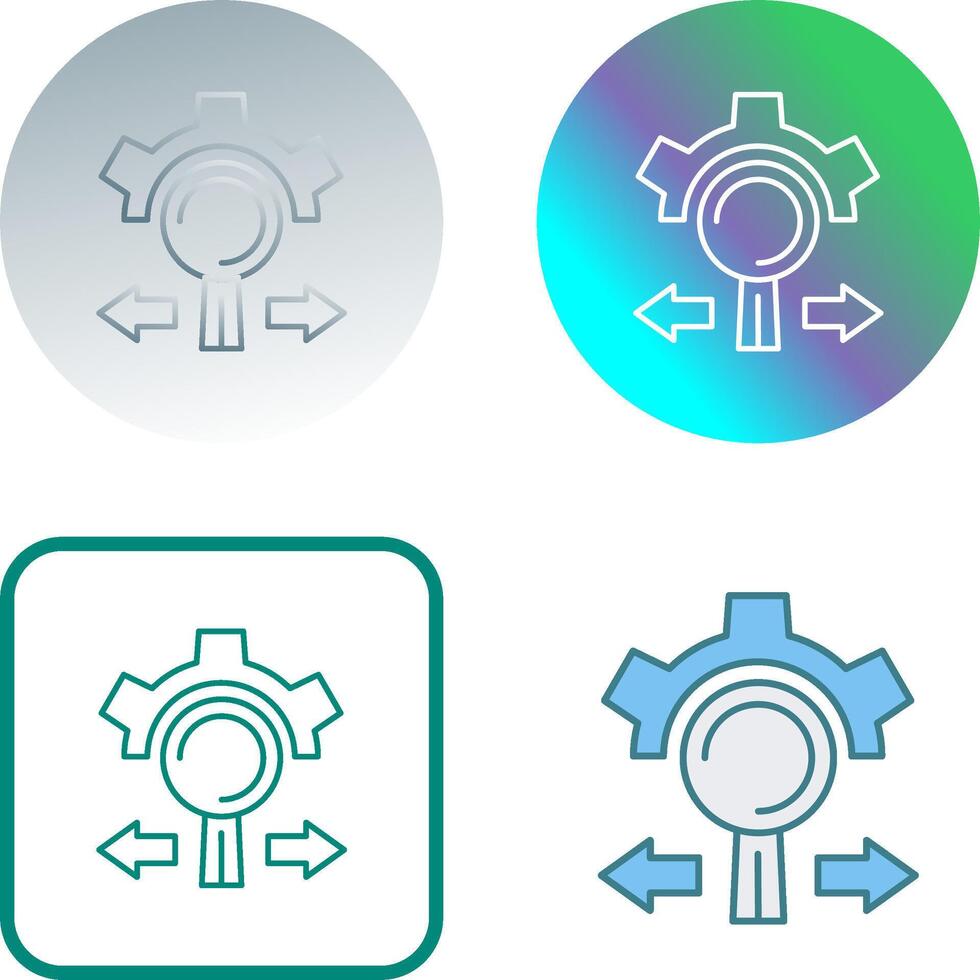 Research and Development Icon Design vector
