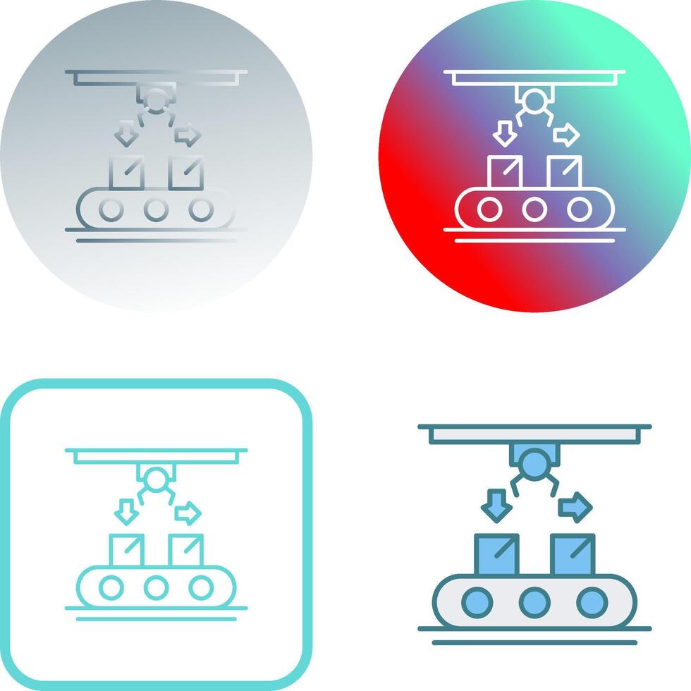 Coneyor Icon Design vector