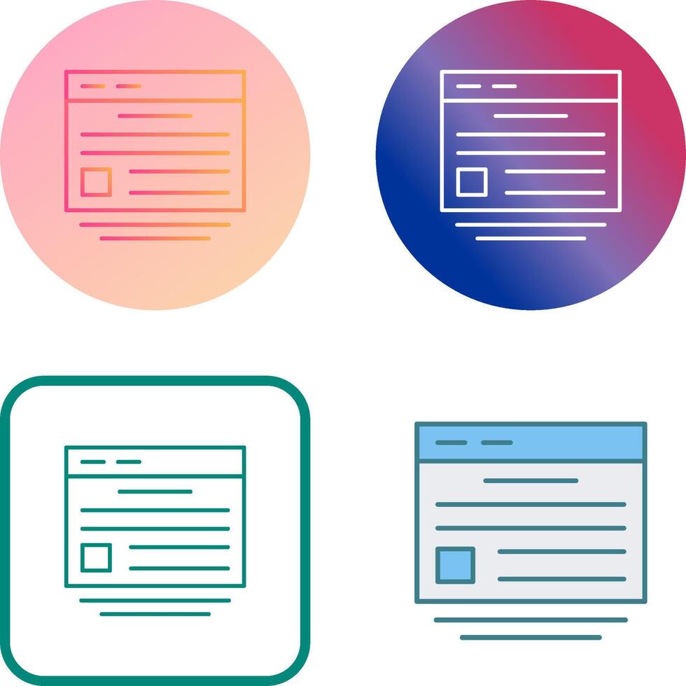 Website Icon Design vector