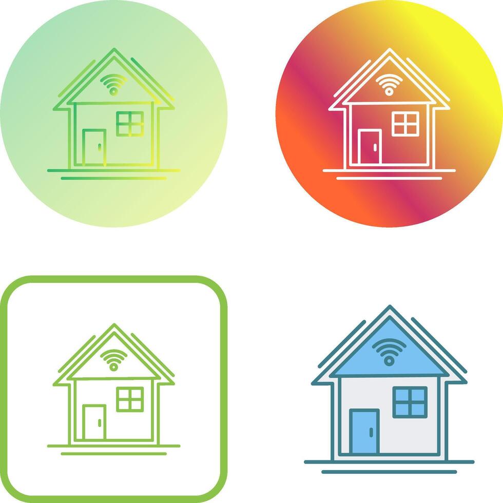 Smart Home Icon Design vector