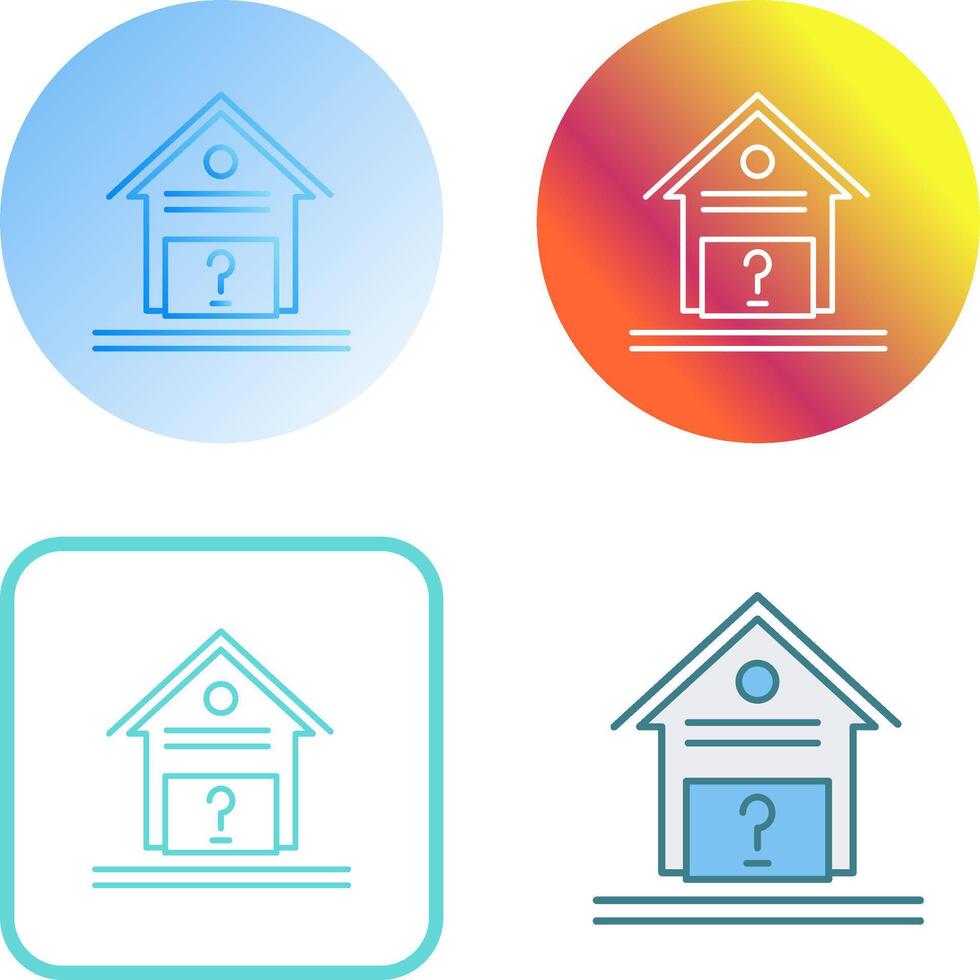 Unknown Icon Design vector