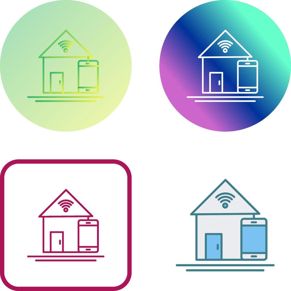 Home Automation Icon Design vector