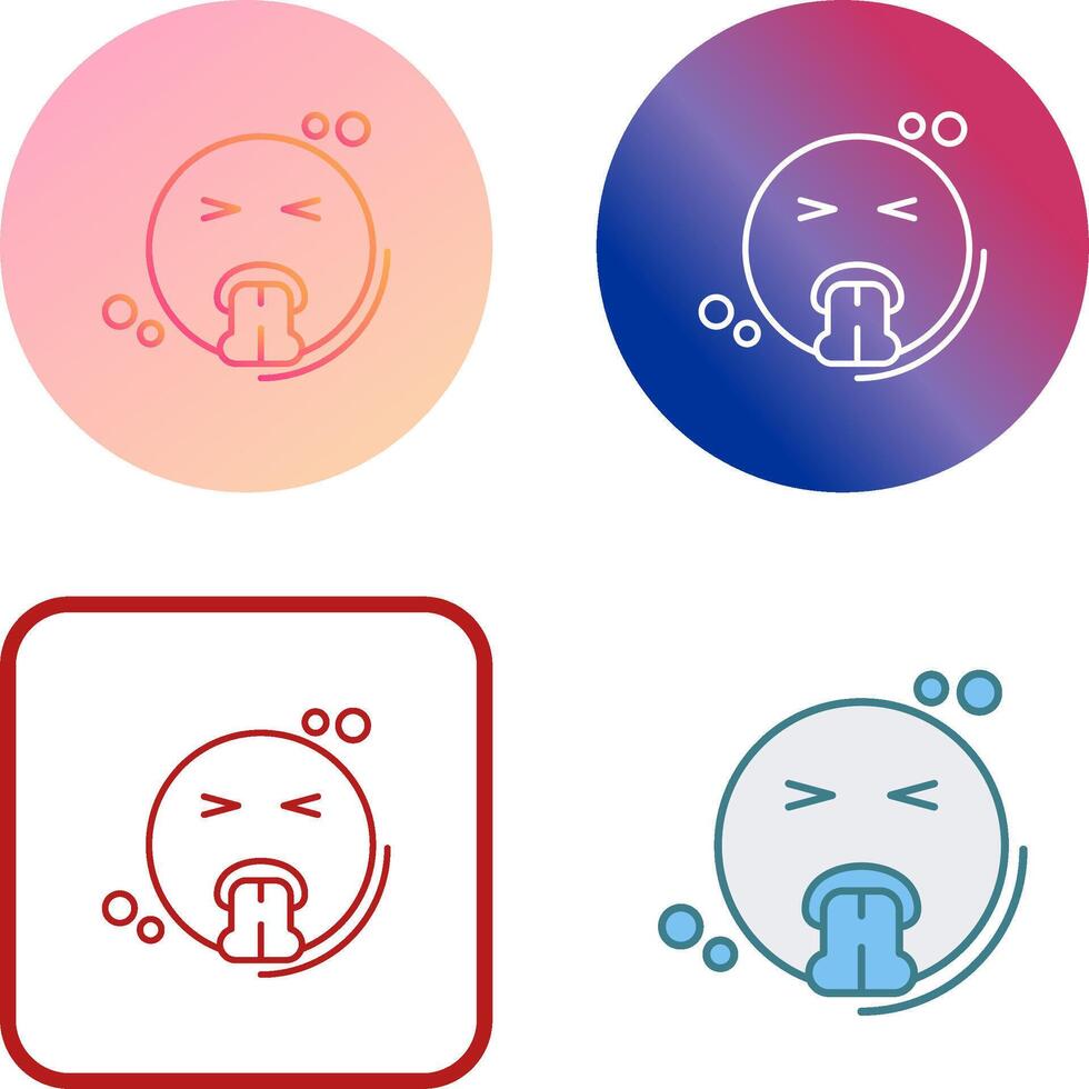 Vomit Icon Design vector