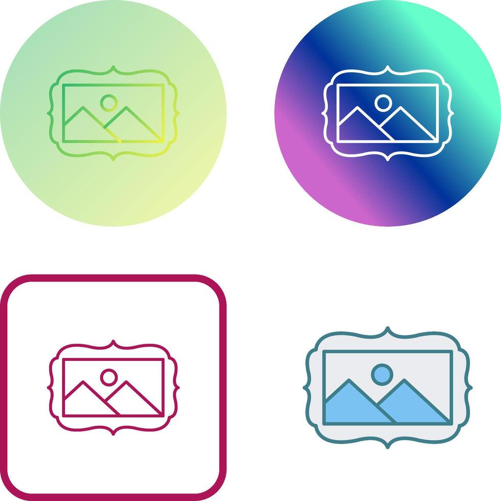 Frame Icon Design vector