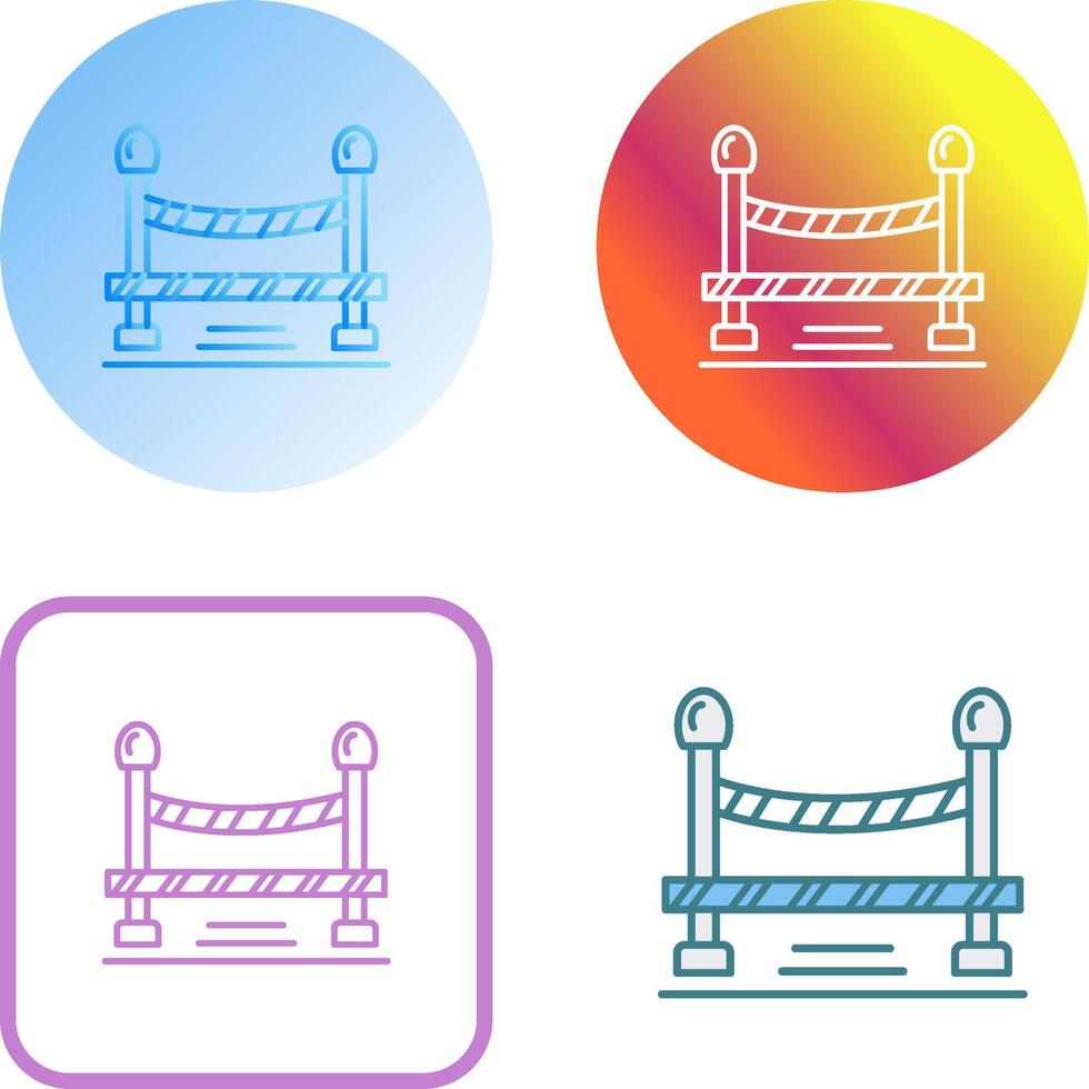 Do Not Cross Line Icon Design vector