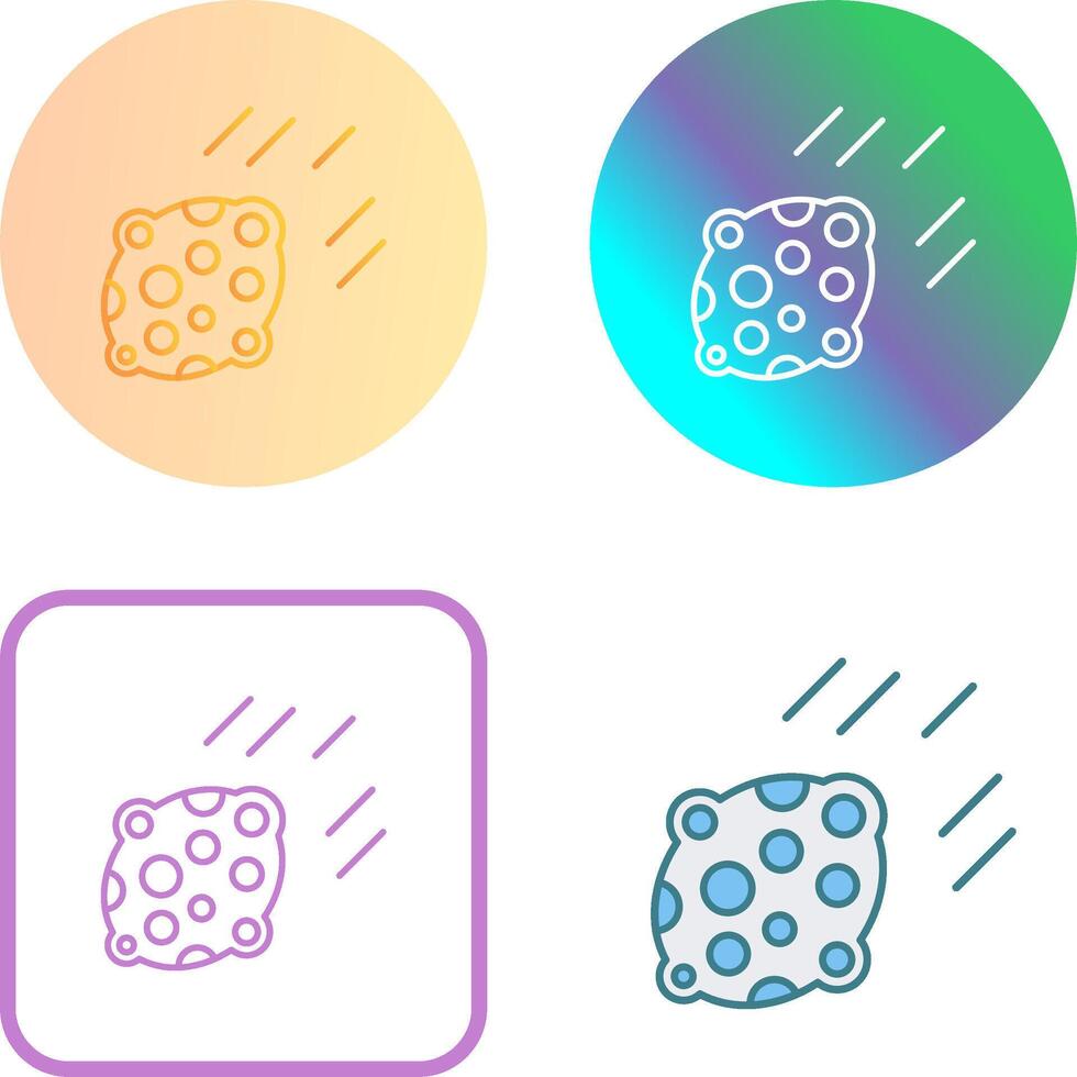 Asteroid Icon Design vector
