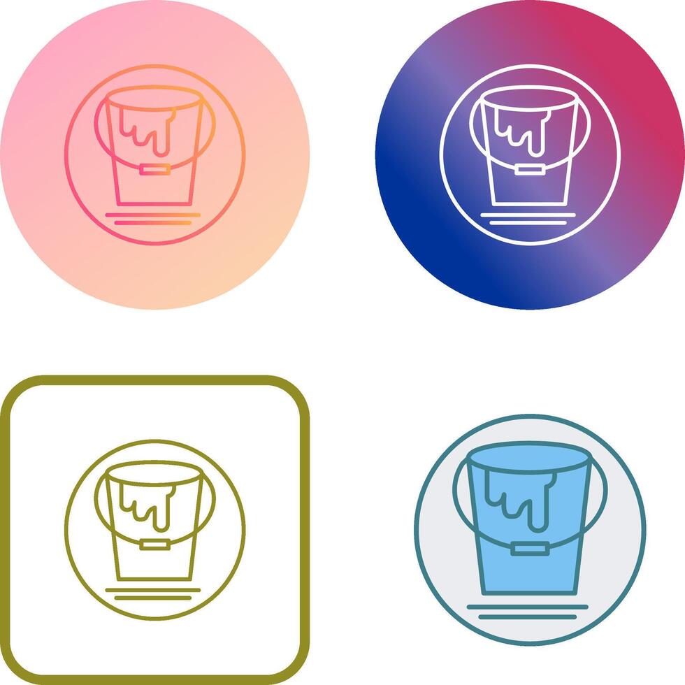 Paint Bucket Icon Design vector