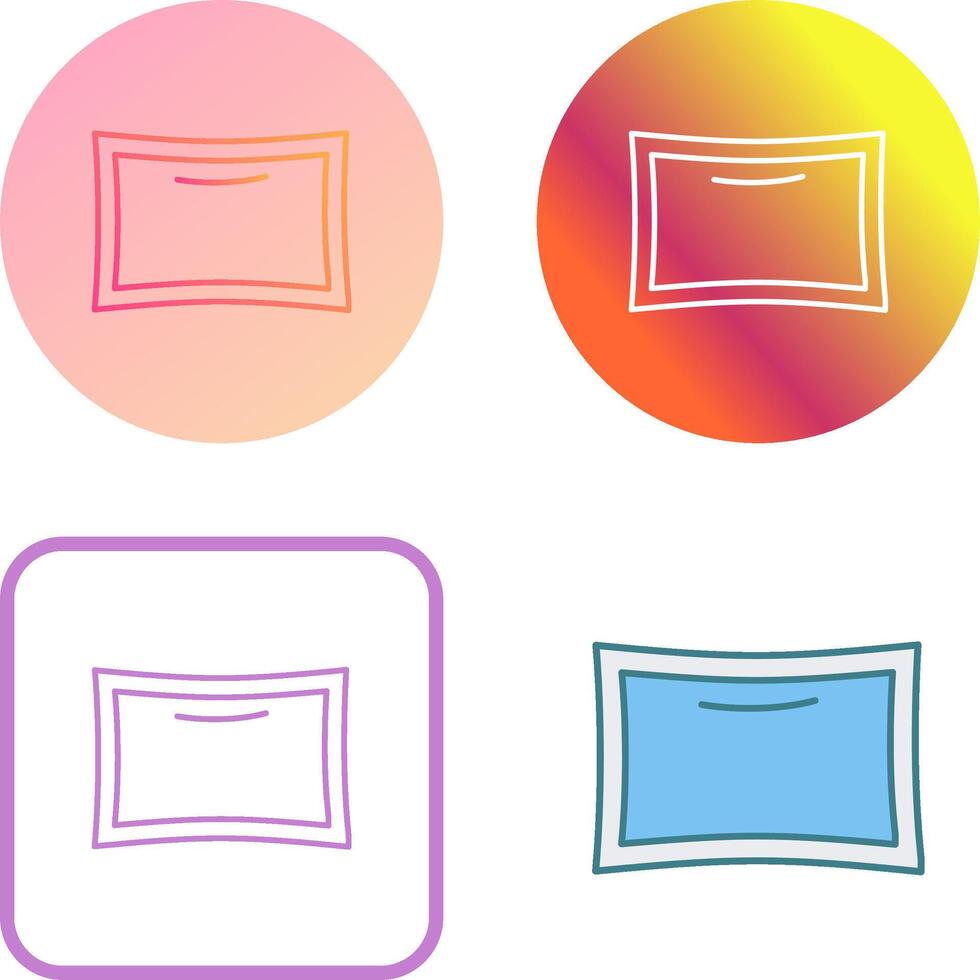 Pillow Icon Design vector