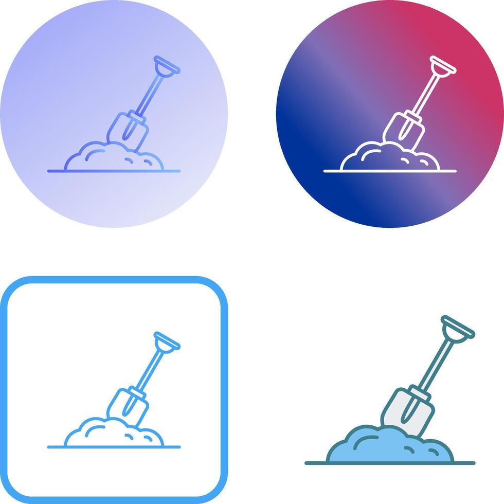 Digging Icon Design vector