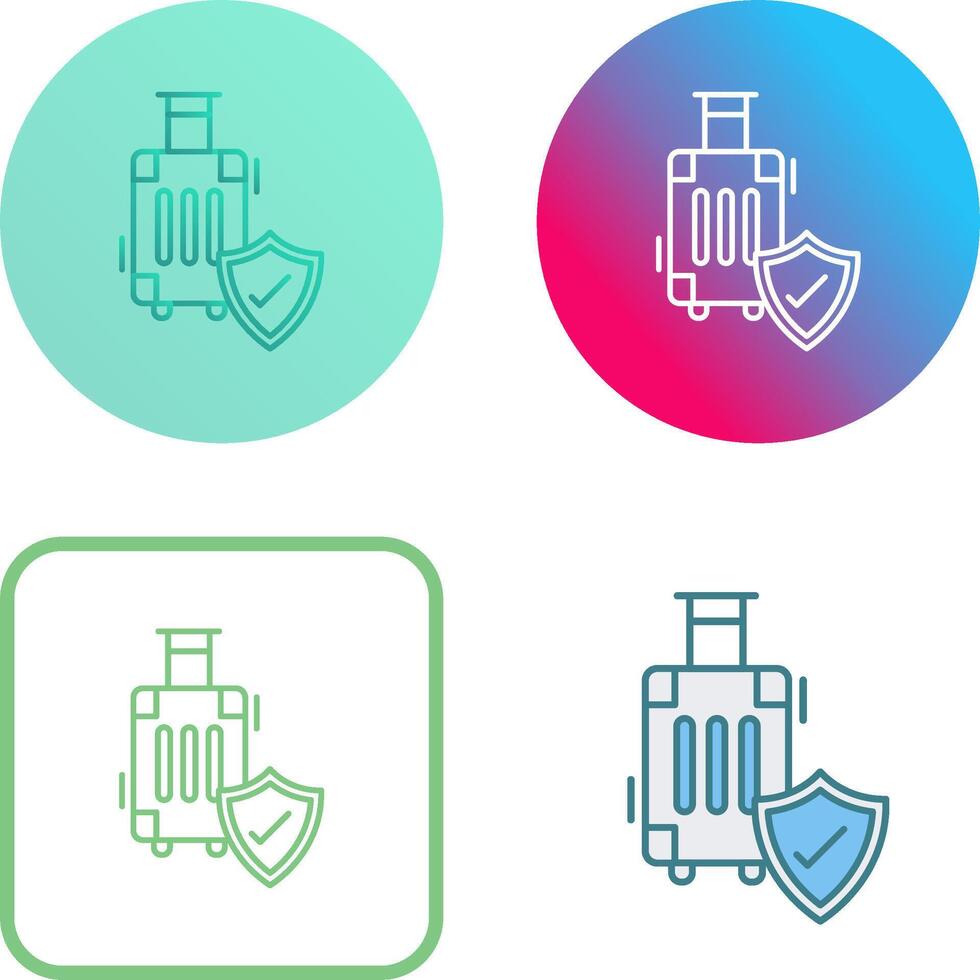 Travel Protection Icon Design vector