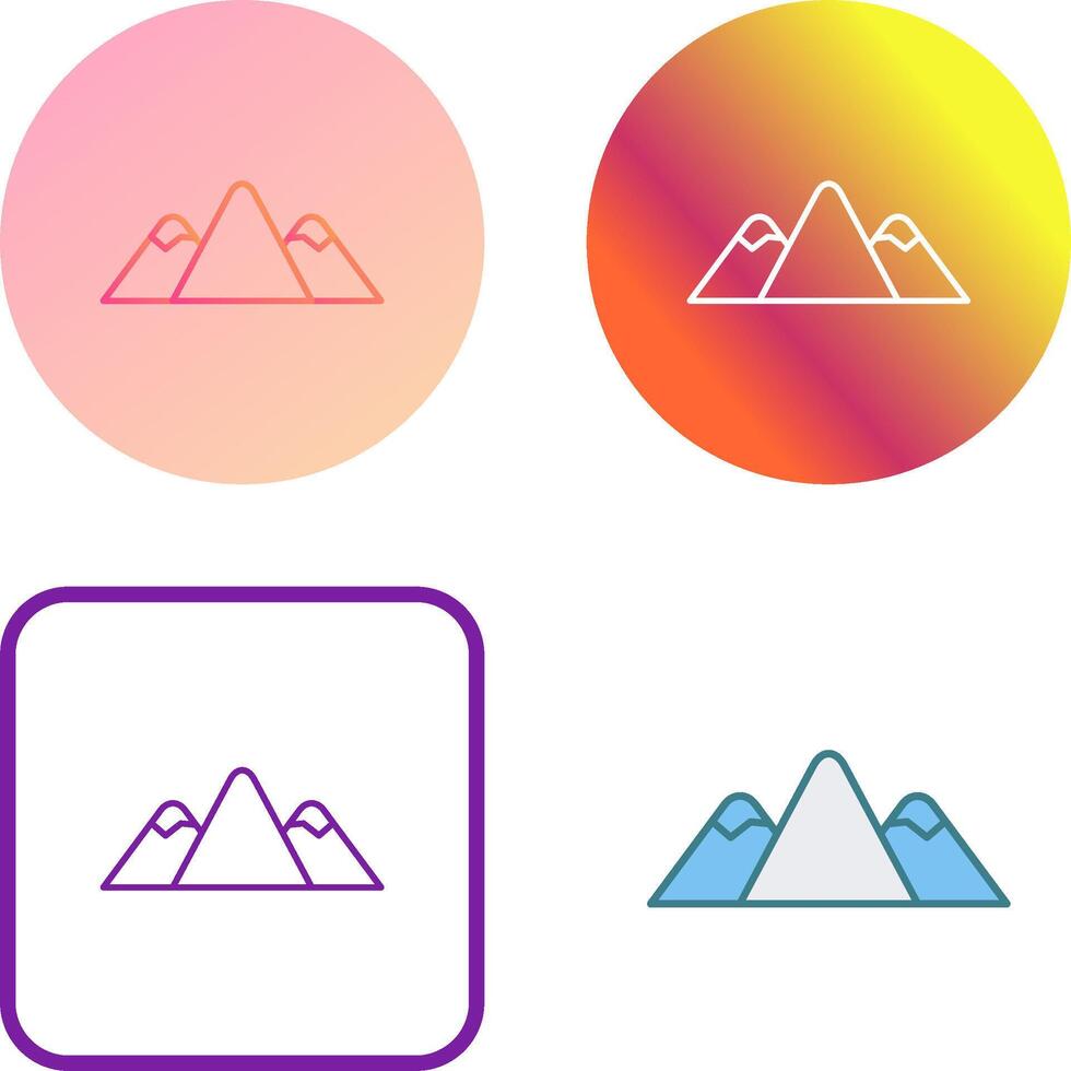 Mountain Icon Design vector