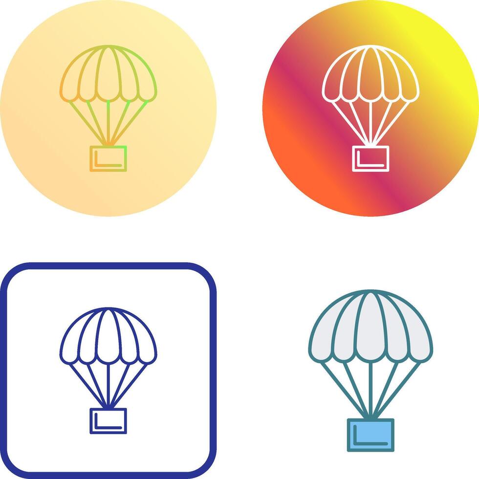 Parachute Icon Design vector
