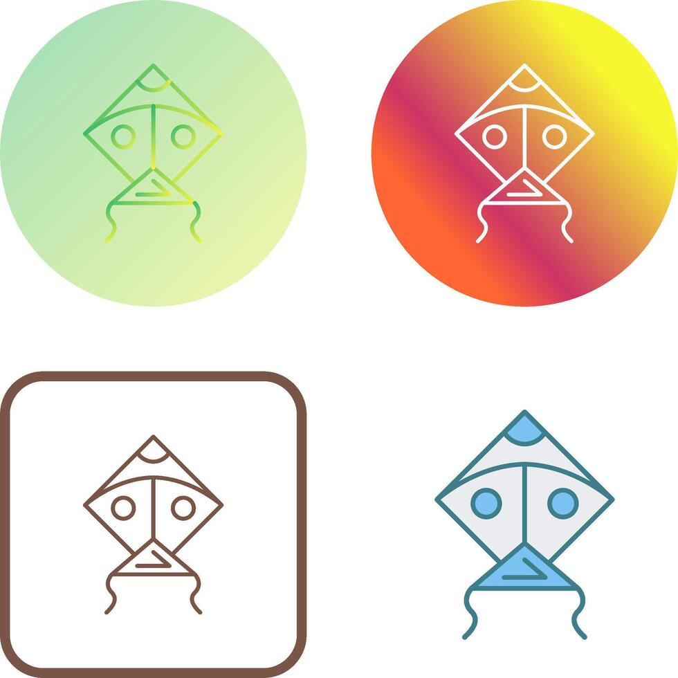 Kite Icon Design vector