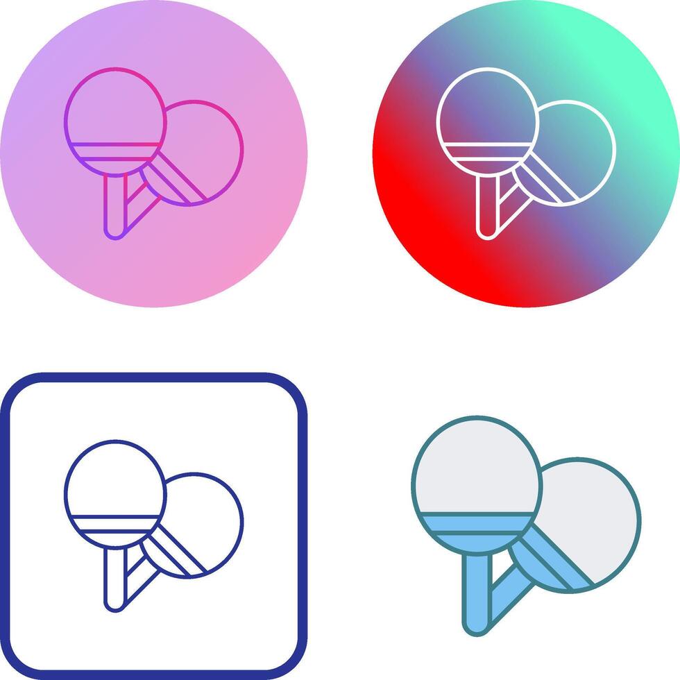 Ping Pong Icon Design vector