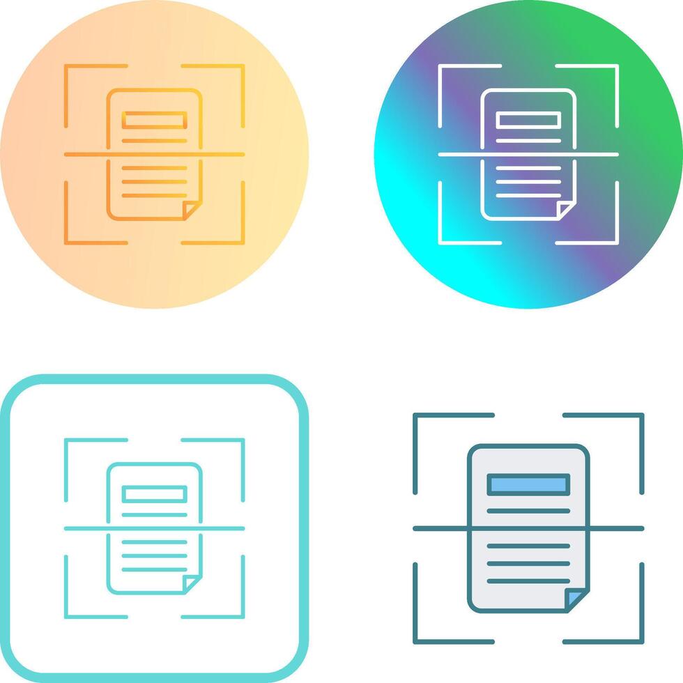 Scan Icon Design vector