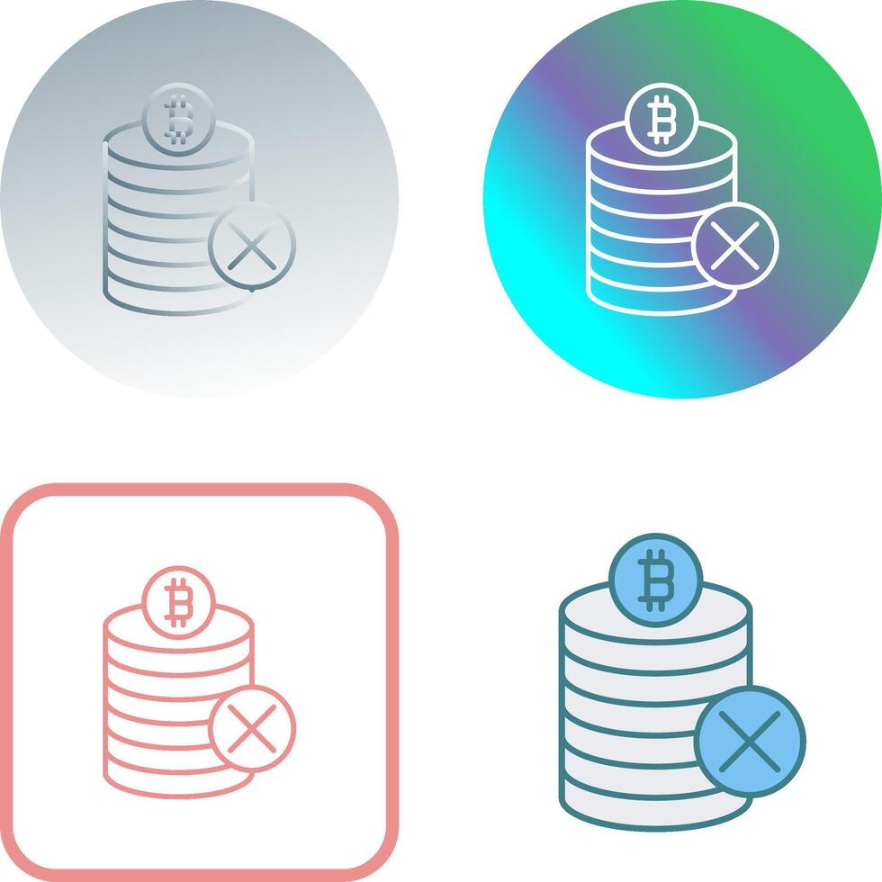 Not Accepted Icon Design vector