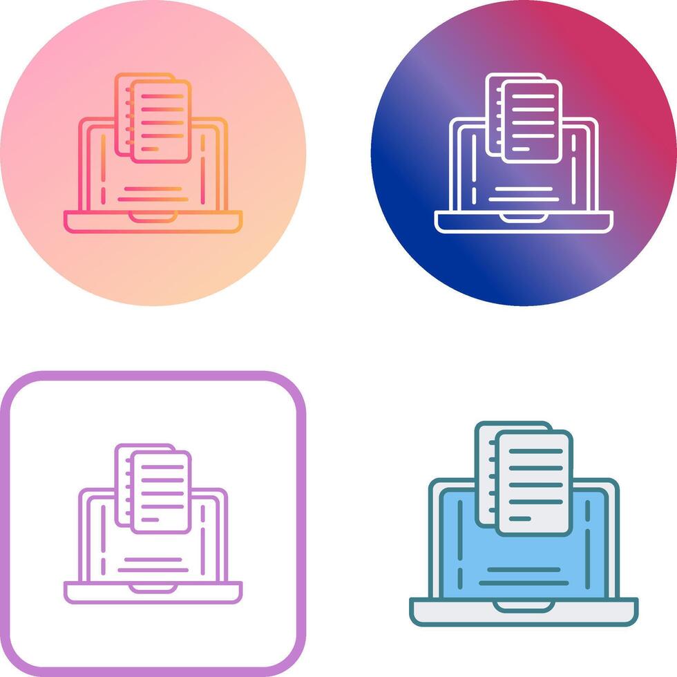 Document Icon Design vector