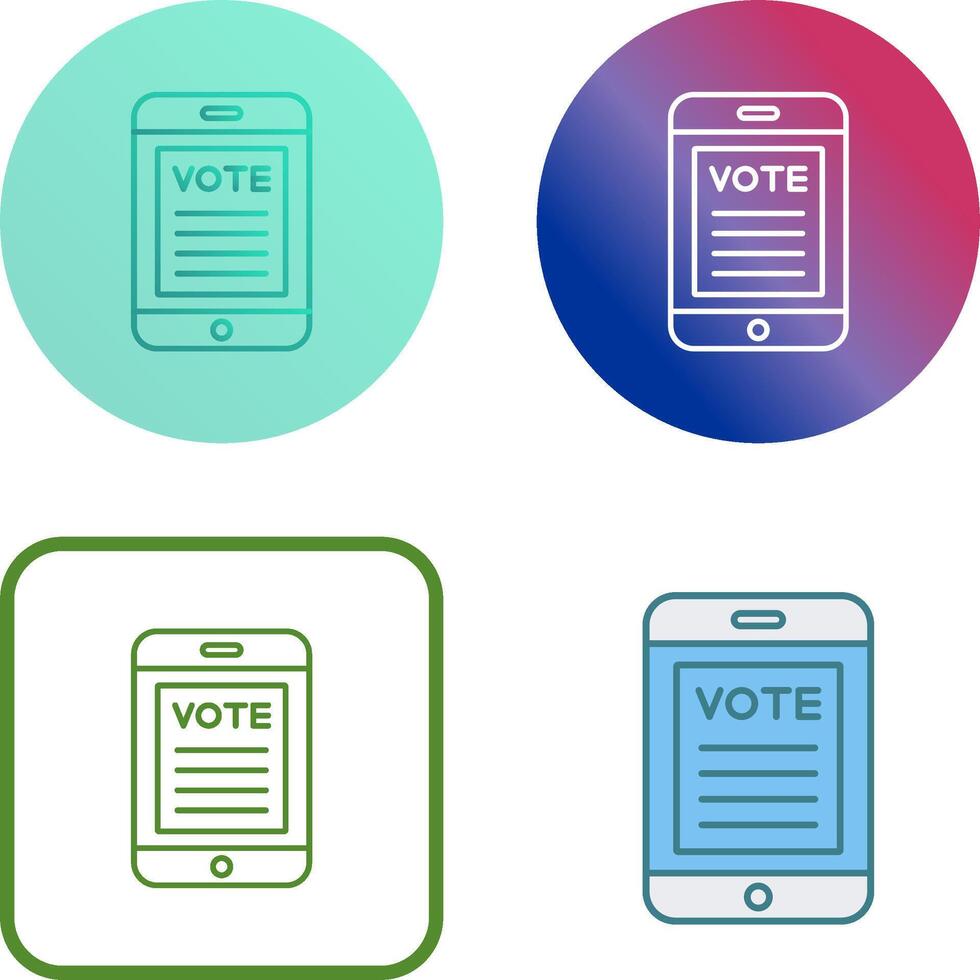 Vote Icon Design vector