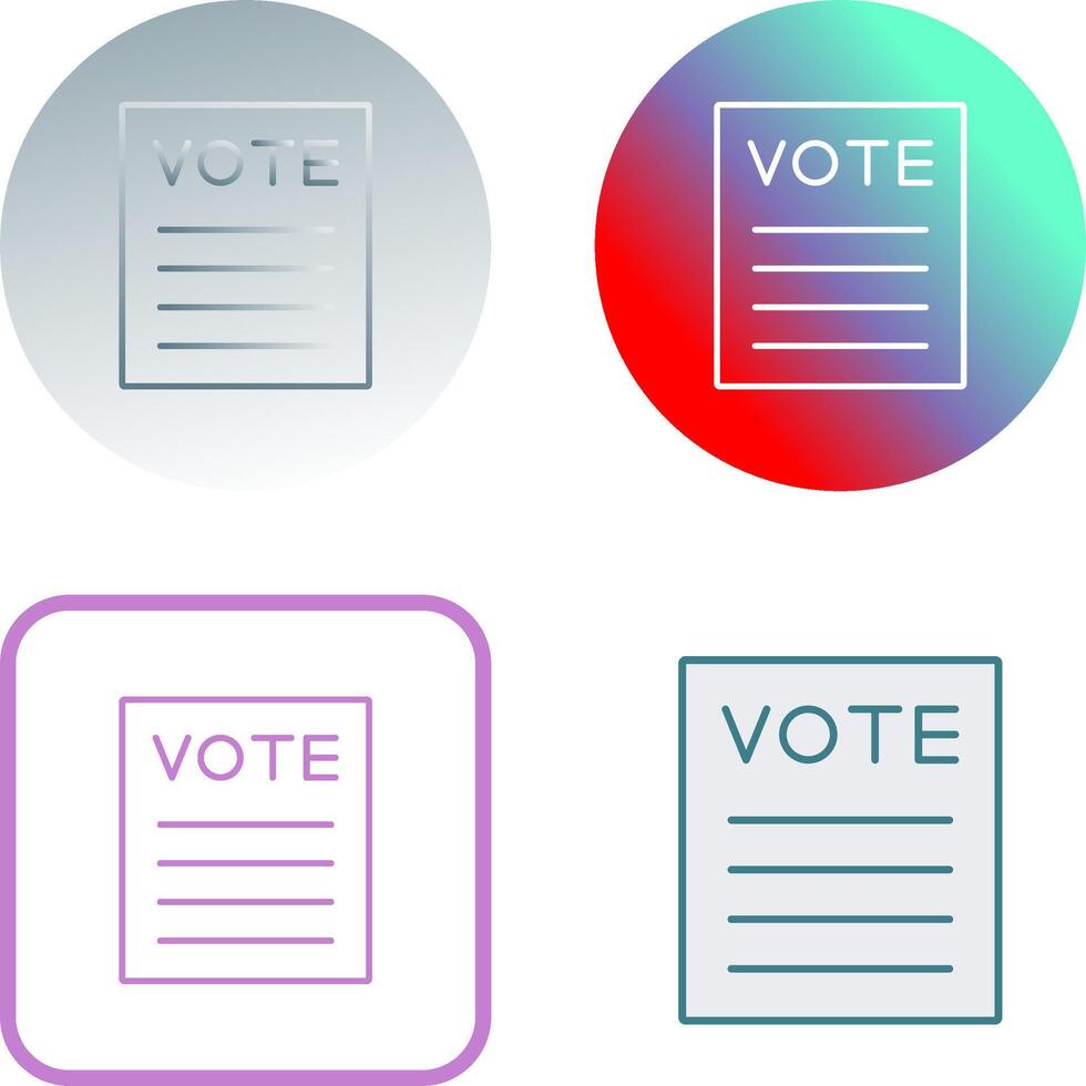 Vote Icon Design vector