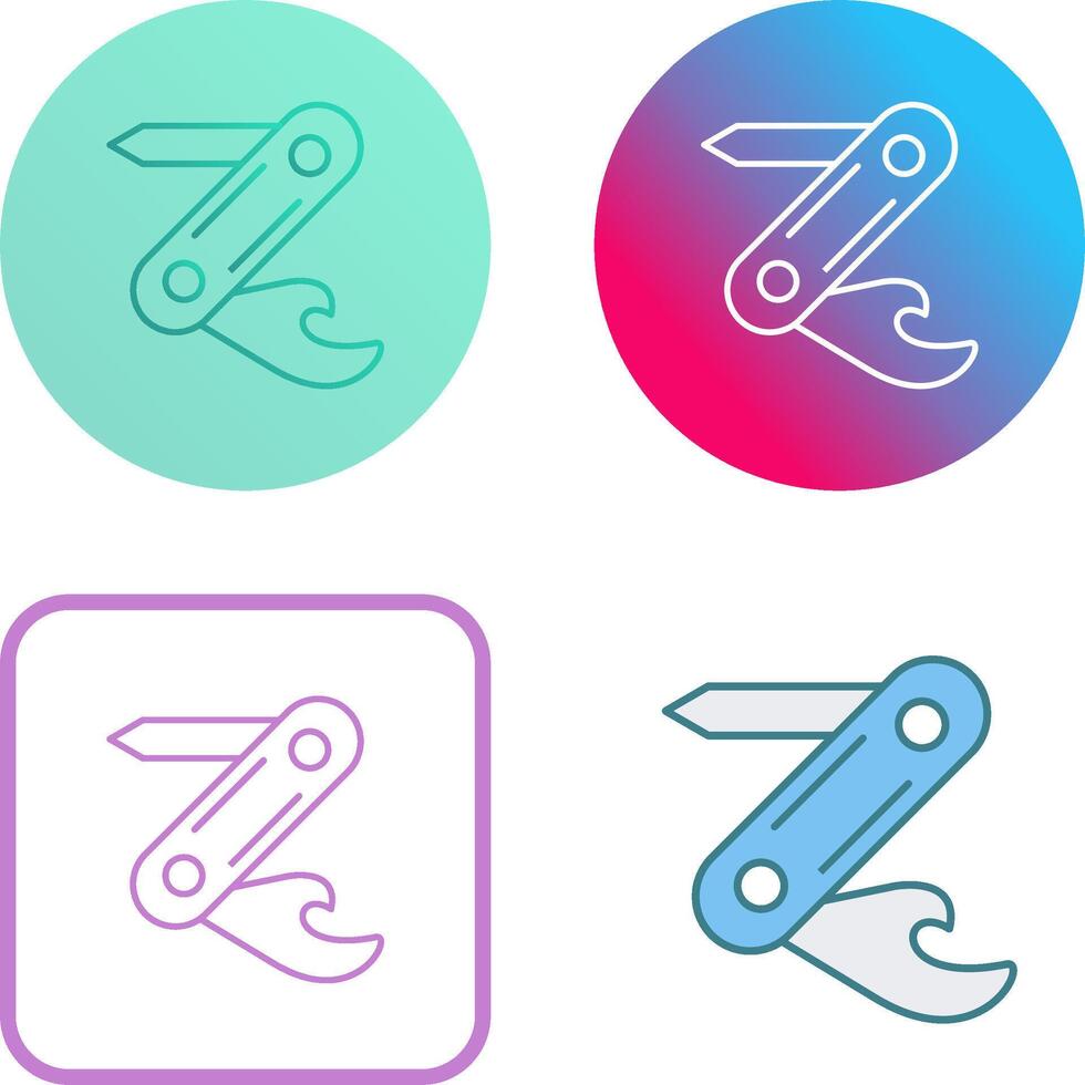 Swiss Army Knife Icon Design vector
