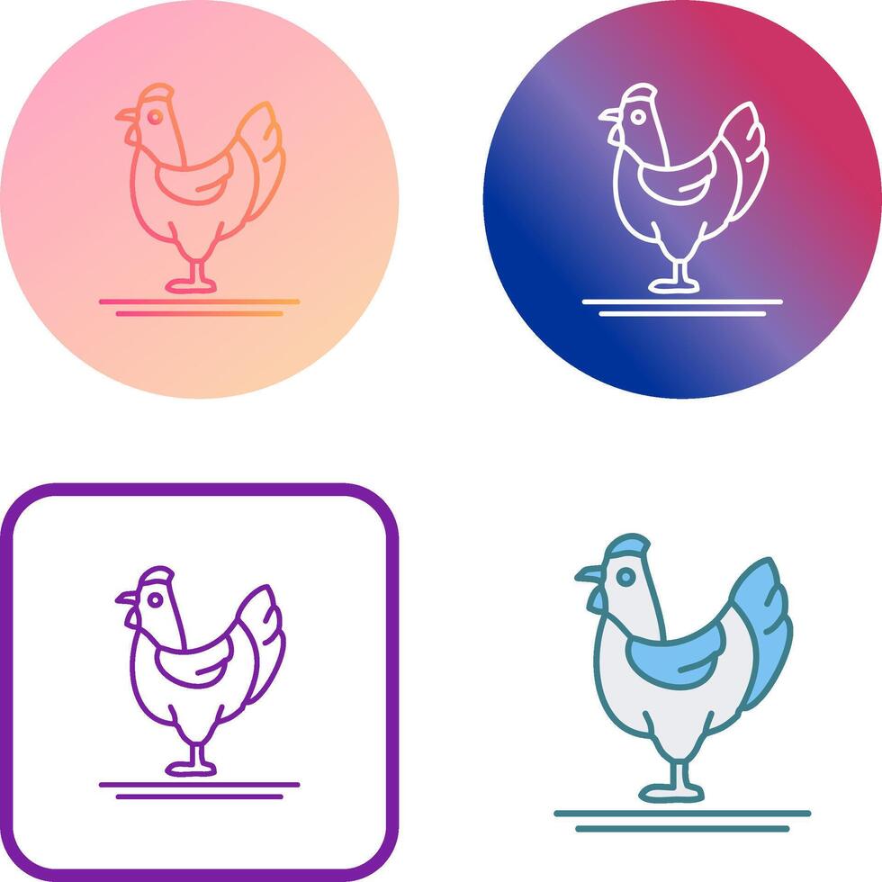 Poultry Icon Design vector