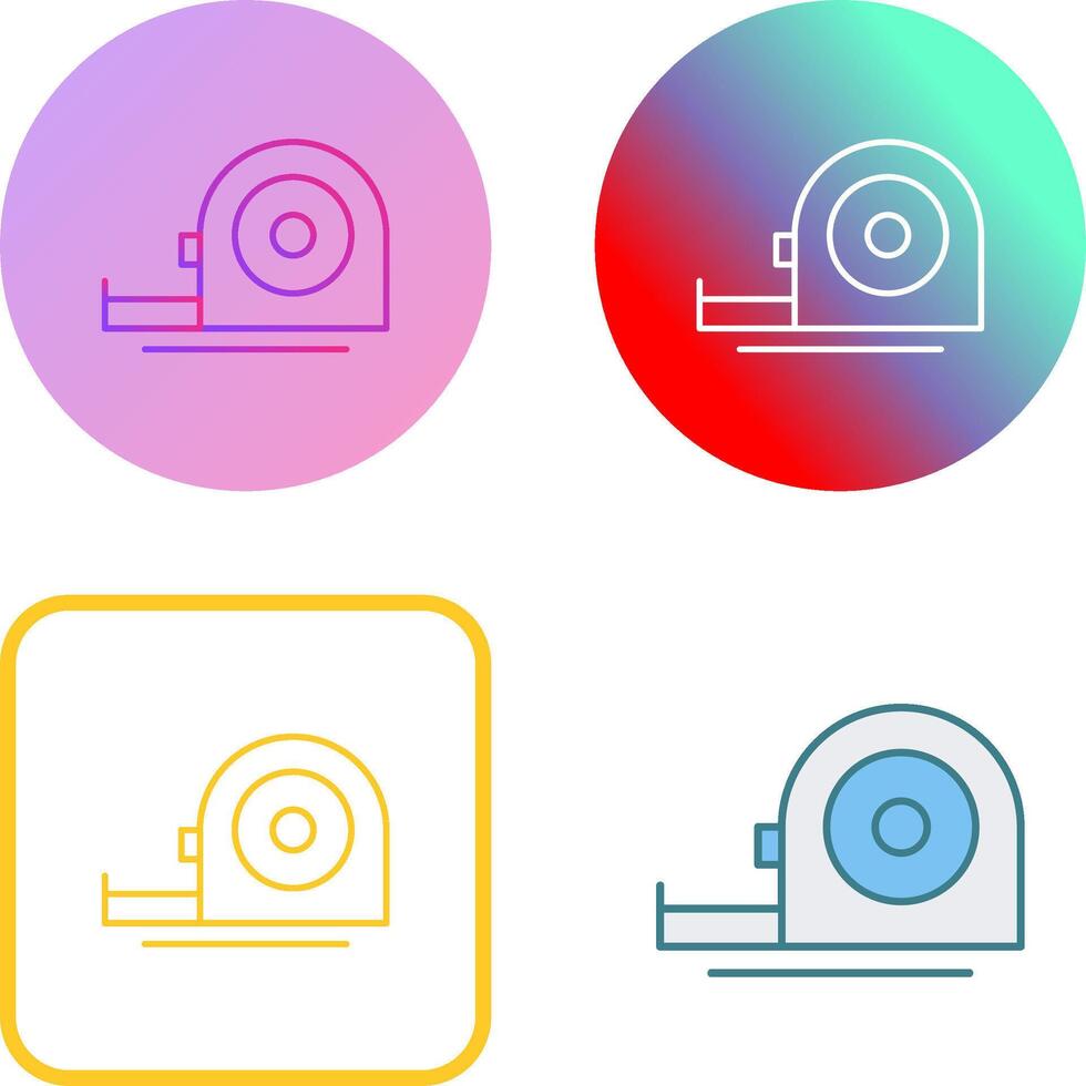 Measuring Tape Icon Design vector