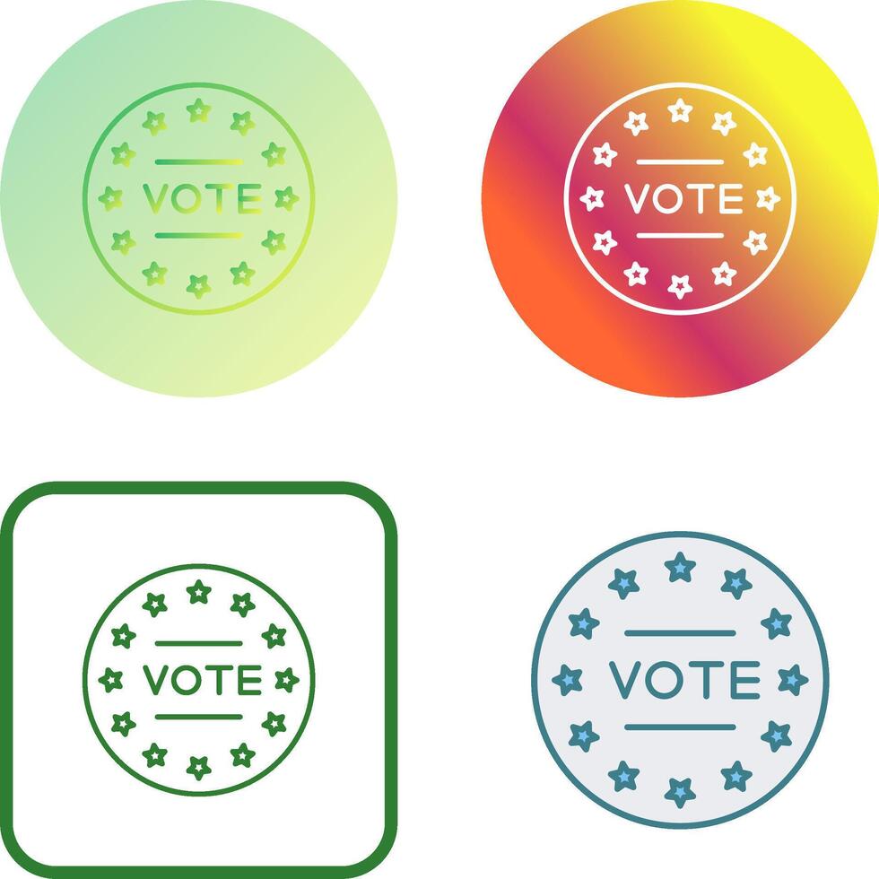 Vote Icon Design vector