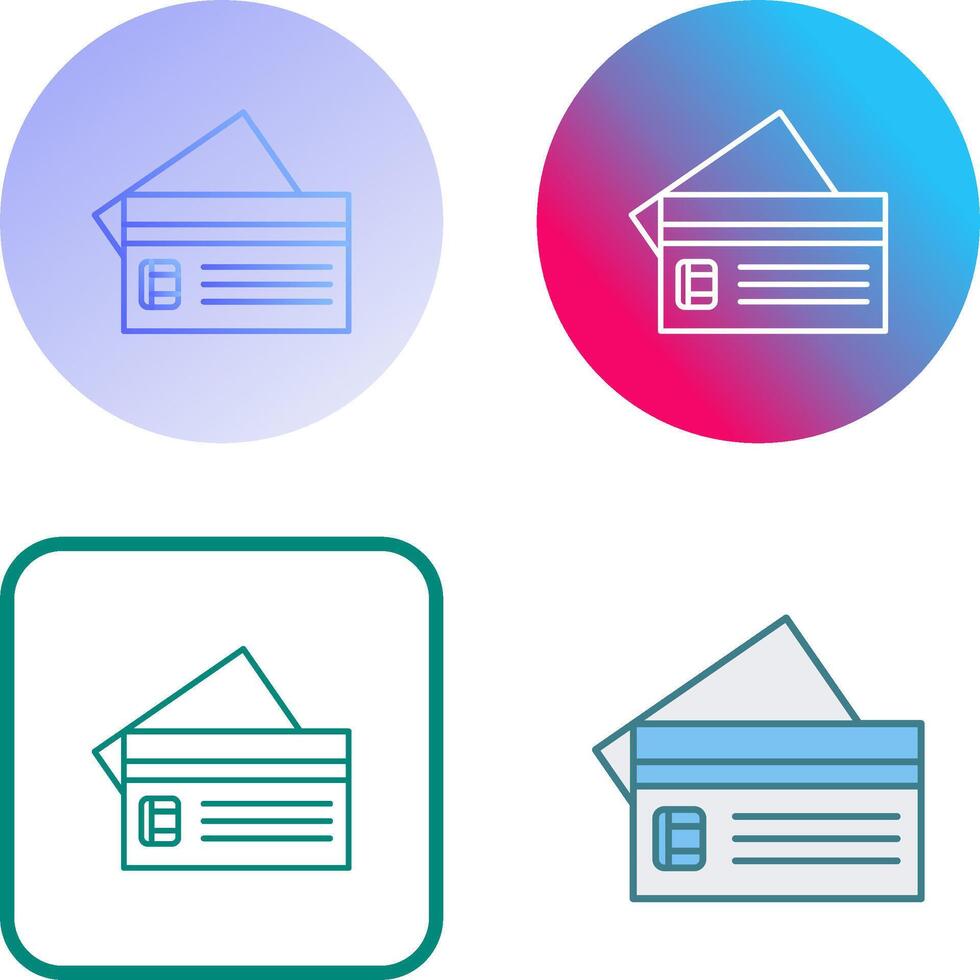 Credit Card Icon Design vector
