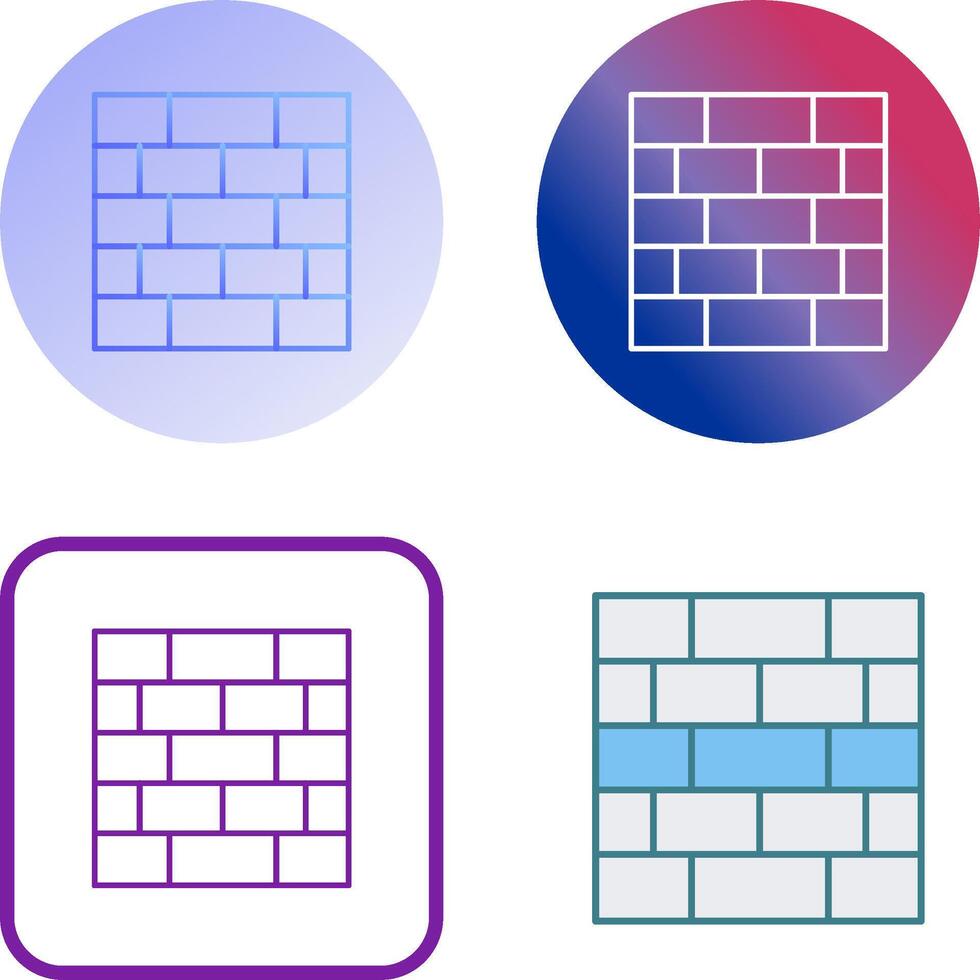 Wall Icon Design vector
