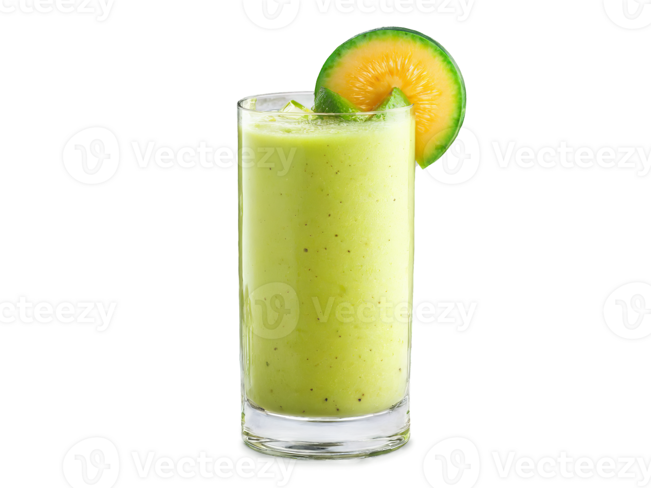 Melon Lime Smoothie A tangy melon lime smoothie in a stylish glass topped with melon png