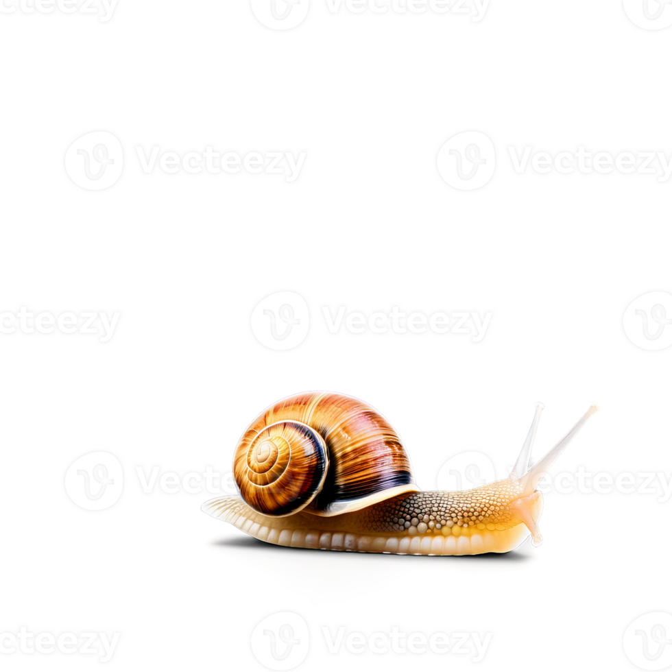 Raw snail whole spiral shell shot from above Food and culinary concept image png