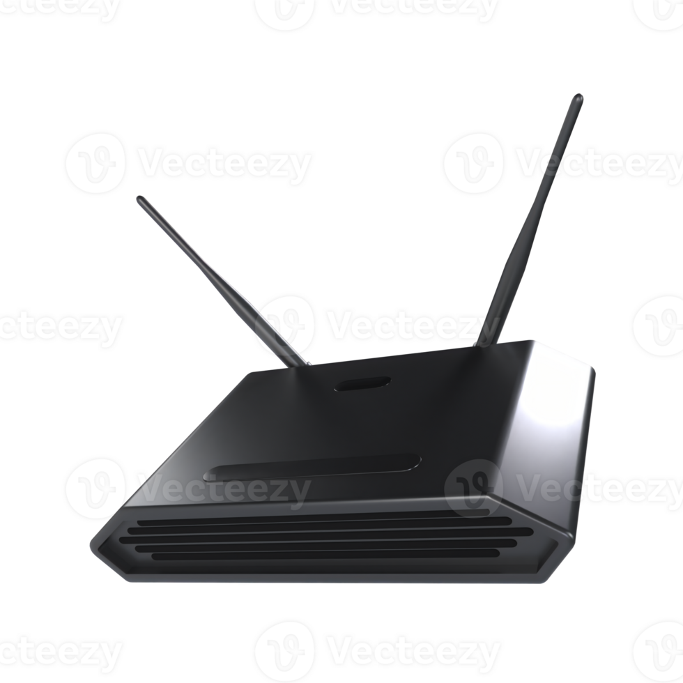 Wifi Router 3D illustration Icon Smart Home with Transparent Background png