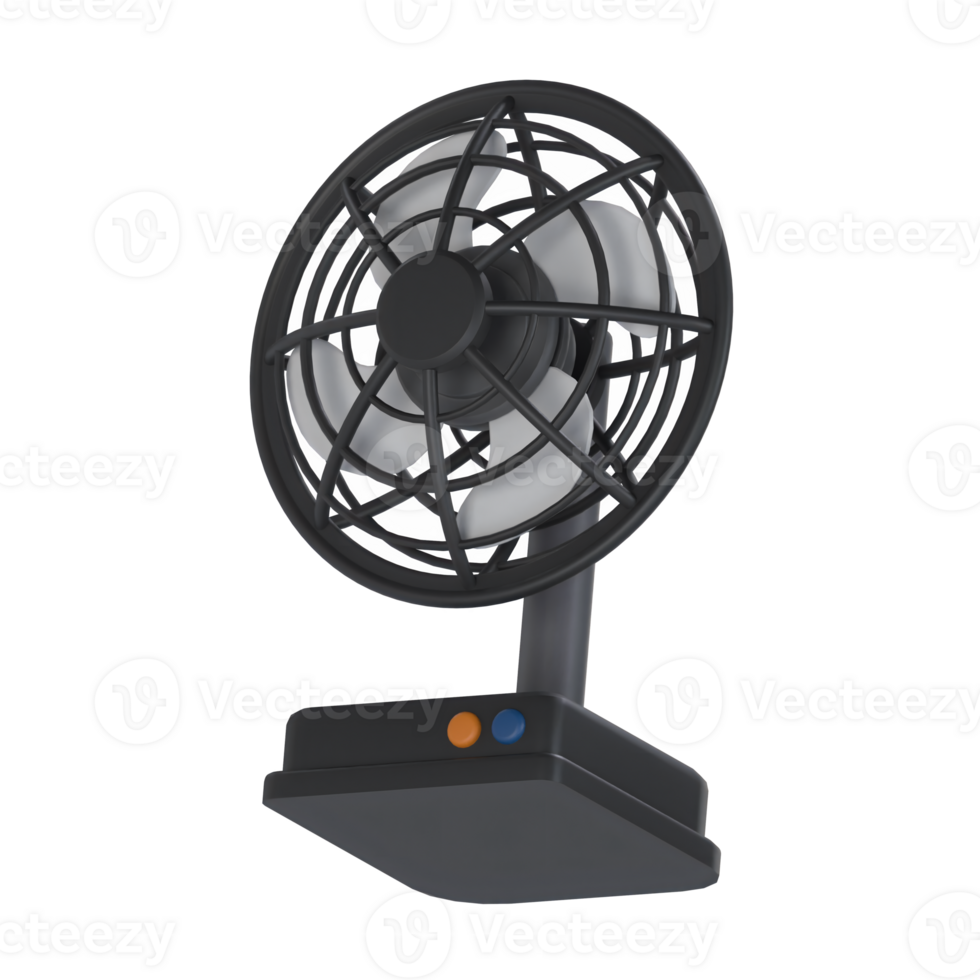 Table Fan 3D illustration Icon Smart Home with Transparent Background png