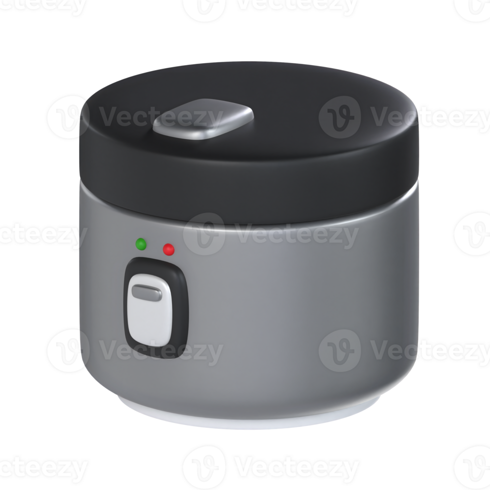 Rice Cooker 3D illustration Icon Smart Home with Transparent Background png