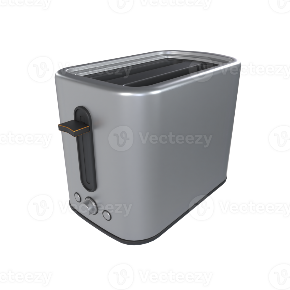 Toaster Machine 3D illustration Icon Smart Home with Transparent Background png