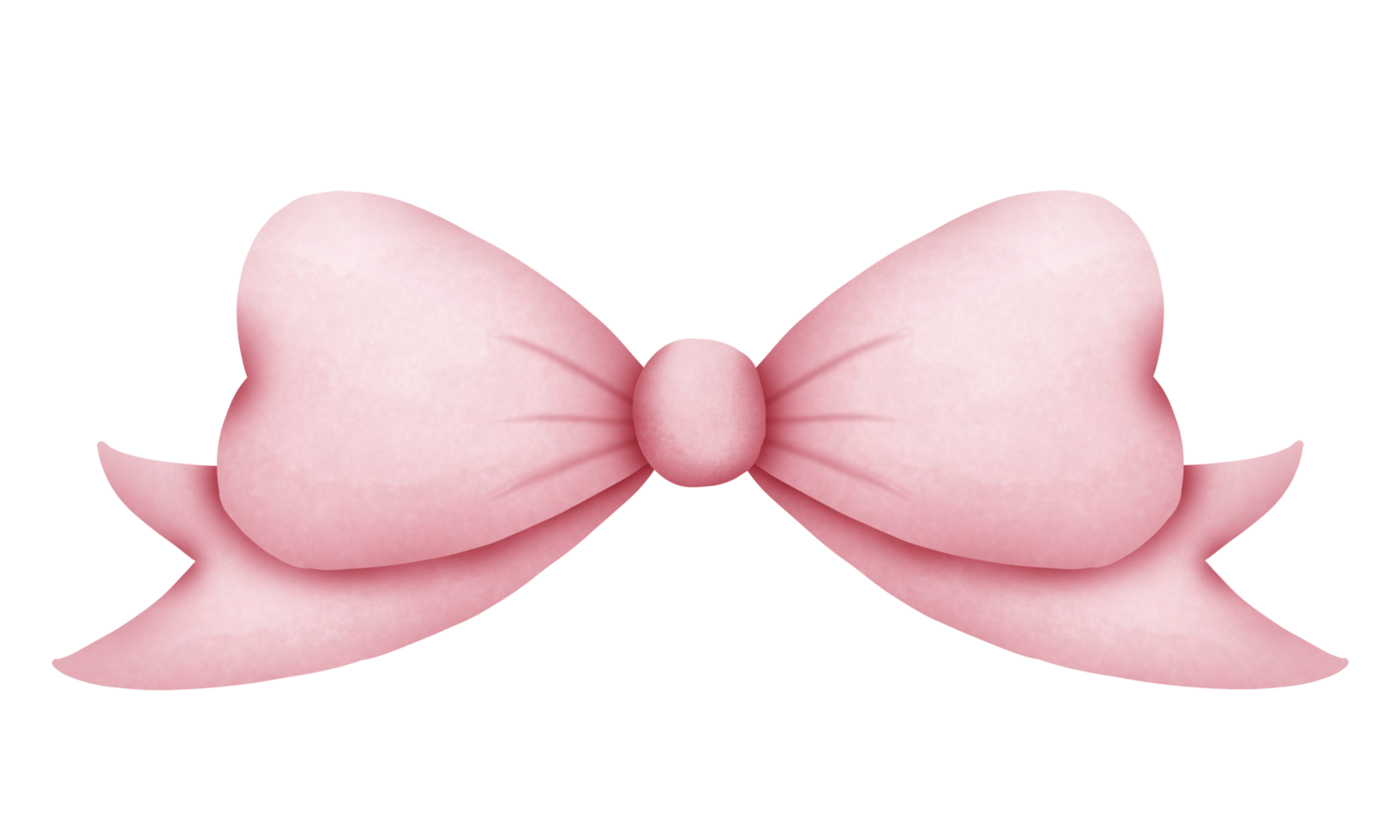 Vintage bows and ribbons in pink color. png