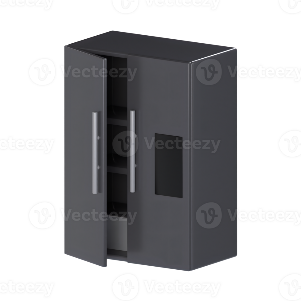 Fridge 3D illustration Icon Smart Home with Transparent Background png