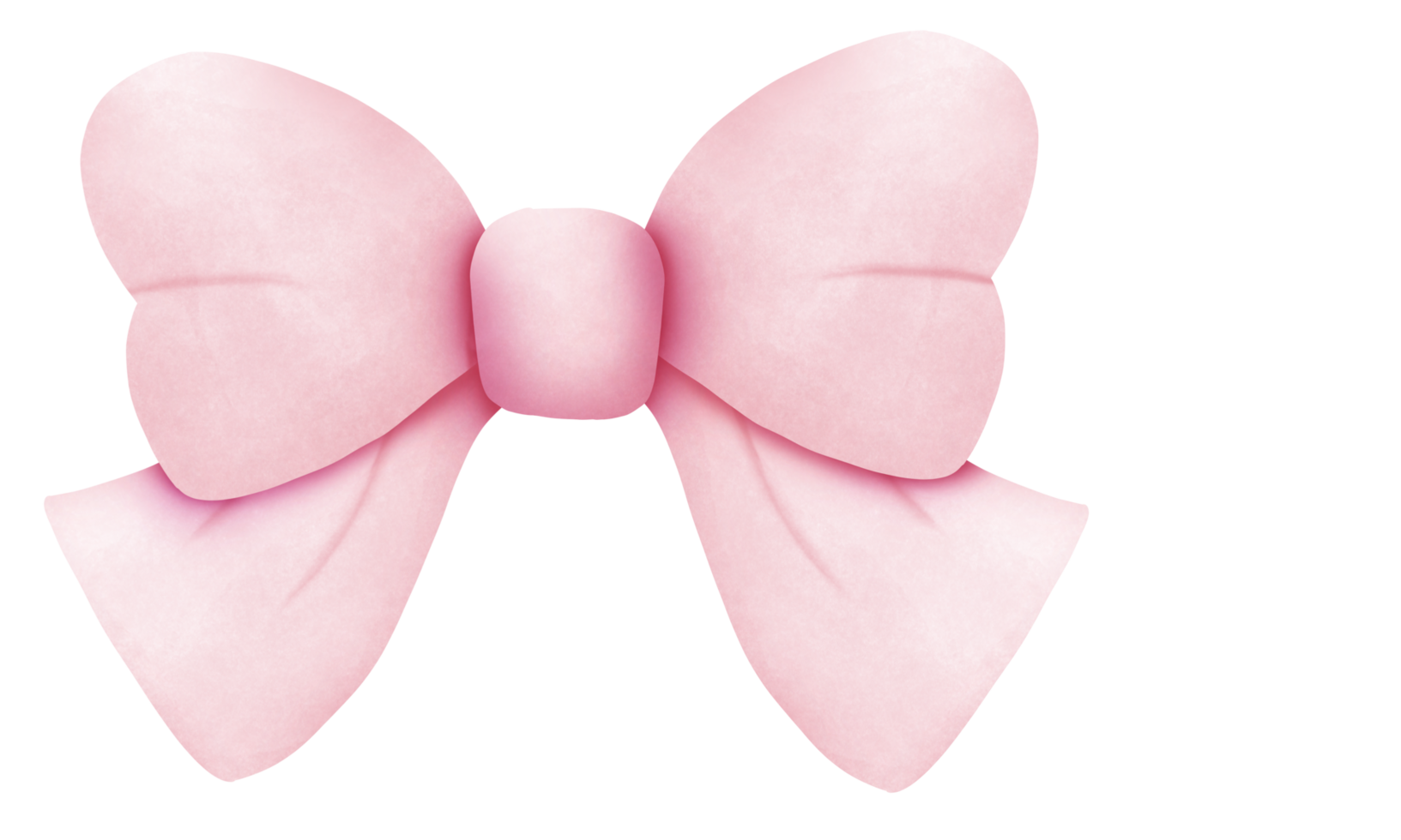 Vintage bows and ribbons in pink color. png