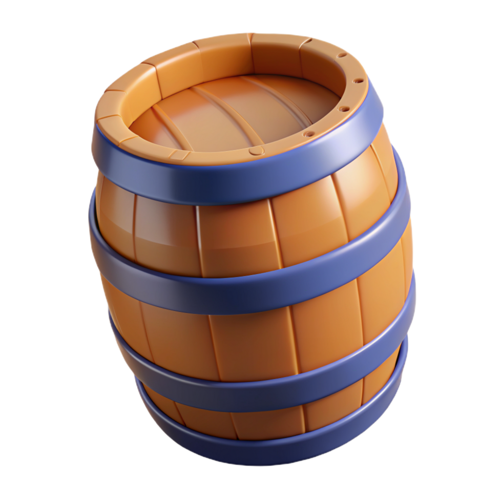 Barrel Storage 3d Object png