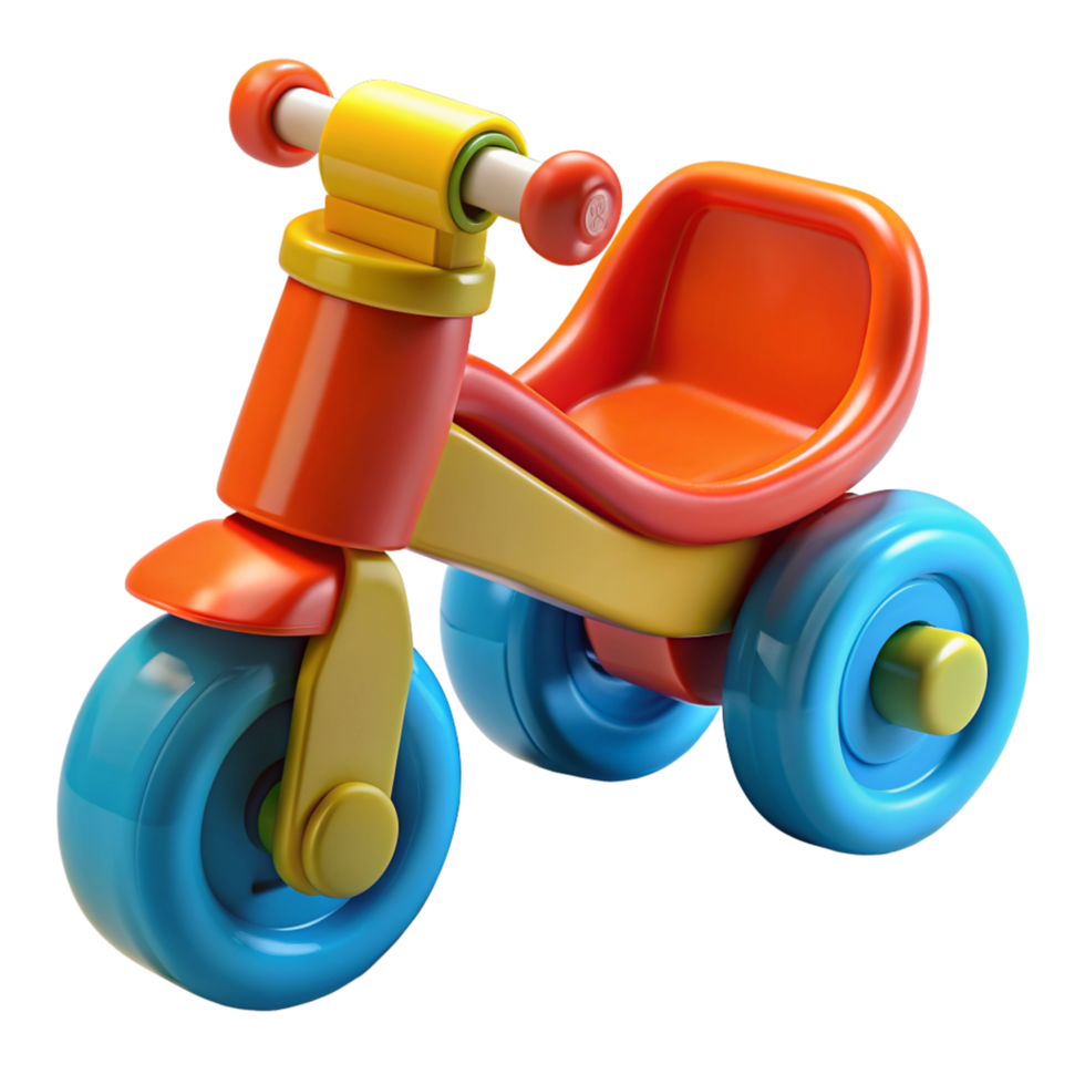 Tricycle Kids Toys 3D png