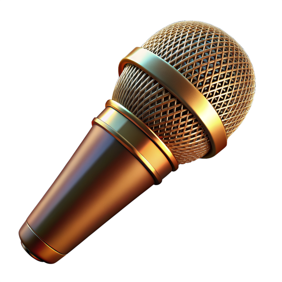 Microphone Object 3d Render png