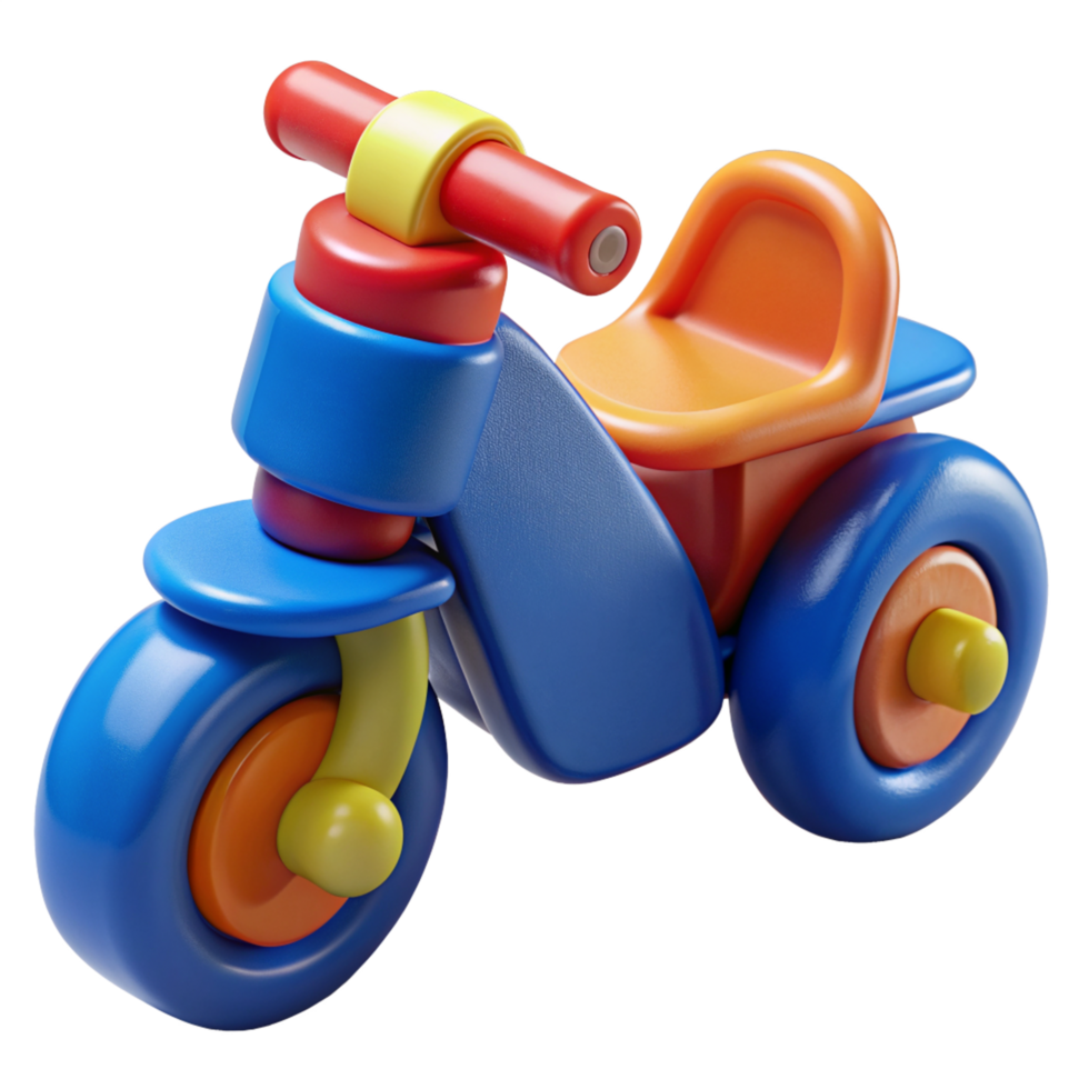Tricycle Kids Toys 3D Graphic png