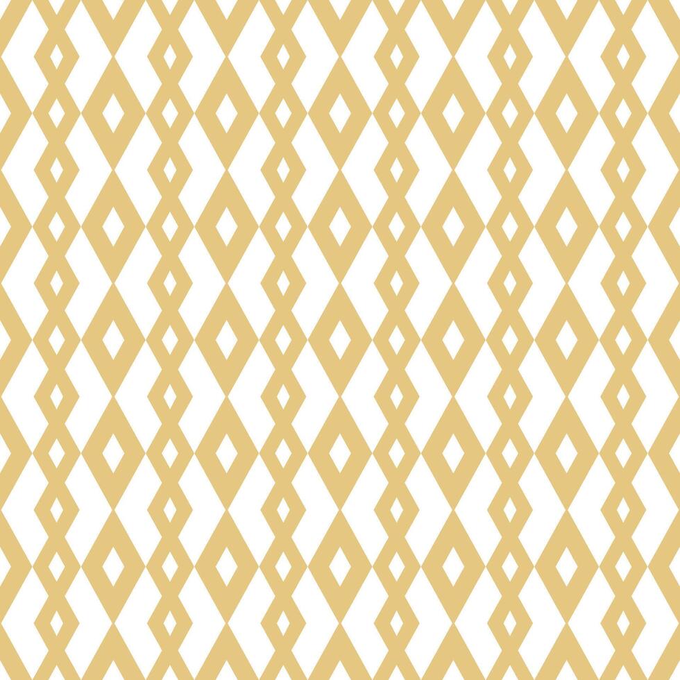 Beige Geometric Mid-Century Modern Seamless Pattern Design on White Background vector